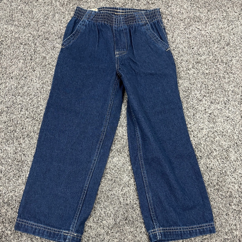 NEW Boy’s Arizona Pull-On Pant Jeans Size 7 Dark Wash
